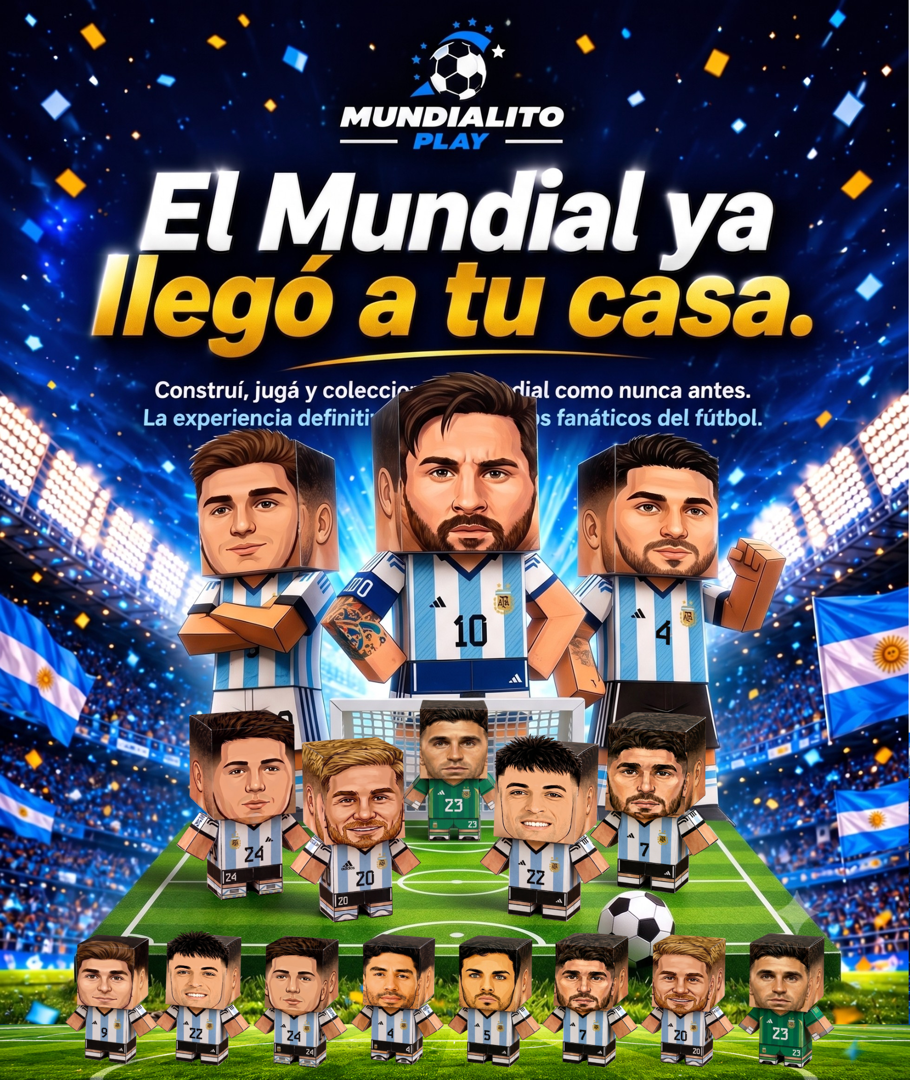 Kit completo Mundialito play + Bonos de regalo